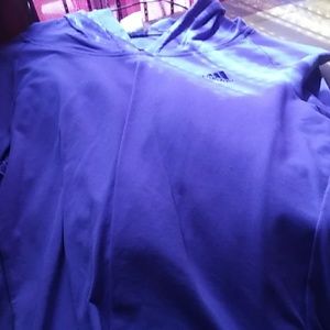 Adidas workout hooded shirt